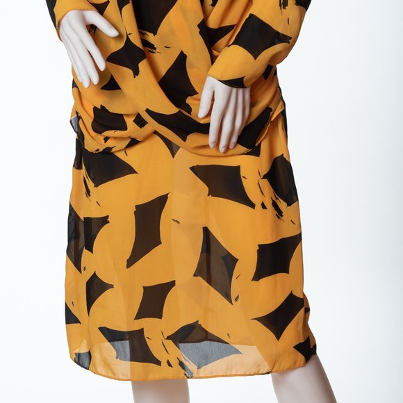 Vintage How Sweet It Is Dress, Yellow and Black Dress - Picture 3 of 8